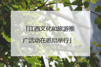江西文化和旅游推广活动在悉尼举行