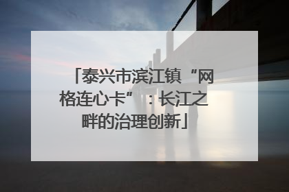 泰兴市滨江镇“网格连心卡”：长江之畔的治理创新