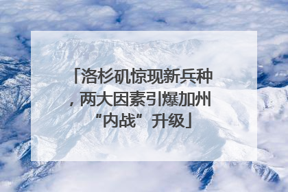 洛杉矶惊现新兵种，两大因素引爆加州“内战”升级