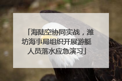 海陆空协同实战，潍坊海事局组织开展游艇人员落水应急演习