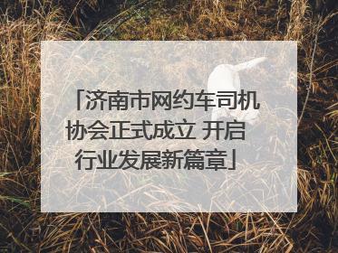 济南市网约车司机协会正式成立 开启行业发展新篇章