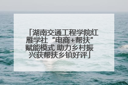 湖南交通工程学院红雁学社“电商+帮扶”赋能模式 助力乡村振兴获帮扶乡镇好评