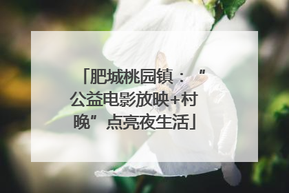 肥城桃园镇：“公益电影放映+村晚”点亮夜生活