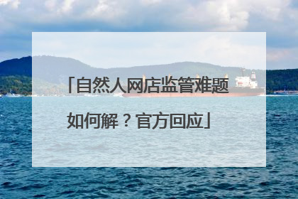 自然人网店监管难题如何解？官方回应