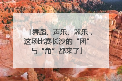 舞蹈、声乐、器乐，这场比赛长沙的“团”与“角”都来了