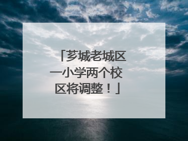 芗城老城区一小学两个校区将调整！