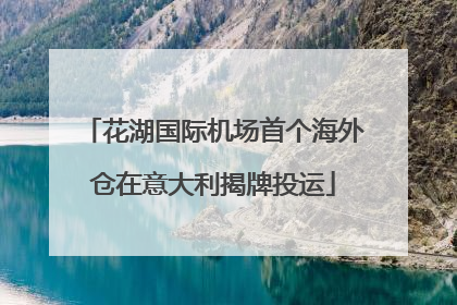 花湖国际机场首个海外仓在意大利揭牌投运