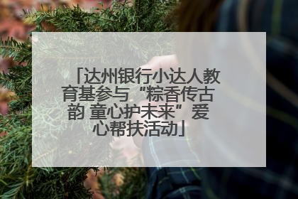 达州银行小达人教育基参与“粽香传古韵 童心护未来”爱心帮扶活动
