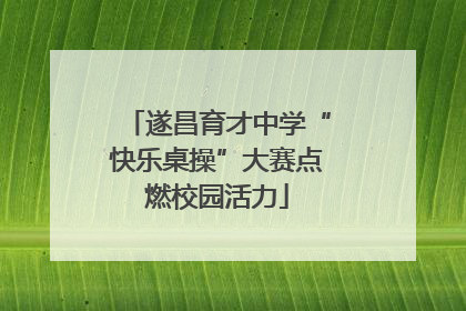 遂昌育才中学“快乐桌操”大赛点燃校园活力