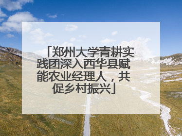郑州大学青耕实践团深入西华县赋能农业经理人，共促乡村振兴