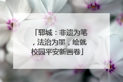 郓城：非遗为笔，法治为墨，绘就校园平安新画卷