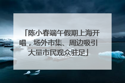 陈小春端午假期上海开唱，场外市集、周边吸引大量市民观众驻足