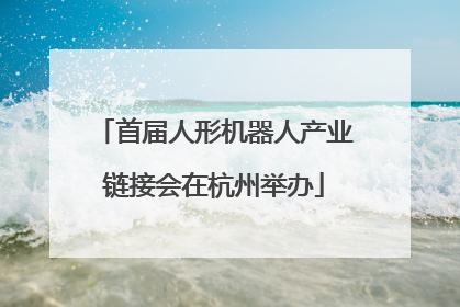 首届人形机器人产业链接会在杭州举办