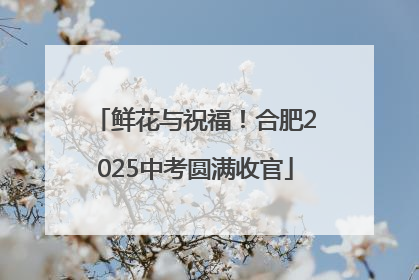 鲜花与祝福！合肥2025中考圆满收官