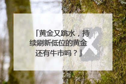 黄金又跳水，持续刷新低位的黄金还有牛市吗？