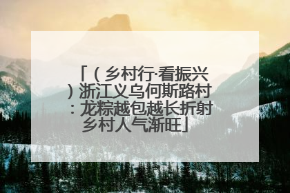 （乡村行·看振兴）浙江义乌何斯路村：龙粽越包越长折射乡村人气渐旺