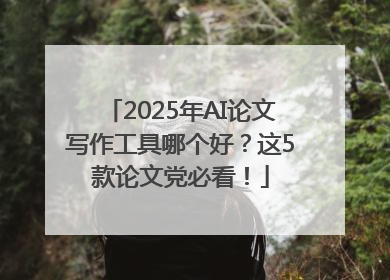 2025年AI论文写作工具哪个好？这5款论文党必看！