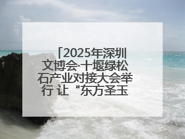 2025年深圳文博会·十堰绿松石产业对接大会举行 让“东方圣玉”闪耀世界