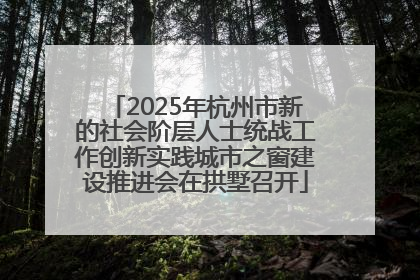 2025年杭州市新的社会阶层人士统战工作创新实践城市之窗建设推进会在拱墅召开