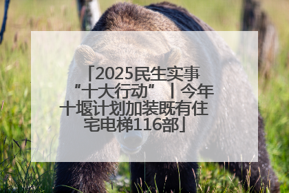 2025民生实事“十大行动”丨今年十堰计划加装既有住宅电梯116部