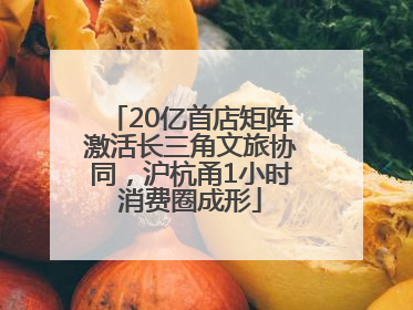 20亿首店矩阵激活长三角文旅协同，沪杭甬1小时消费圈成形