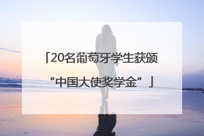 20名葡萄牙学生获颁“中国大使奖学金”