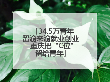 34.5万青年留渝来渝就业创业 重庆把“C位”留给青年
