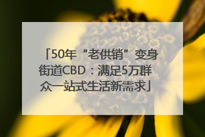 50年“老供销”变身街道CBD：满足5万群众一站式生活新需求